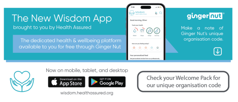 Wisdom App now available through Ginger Nut Training